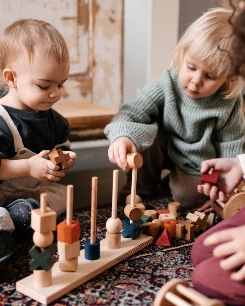 Stacking Montessori Toy Natural