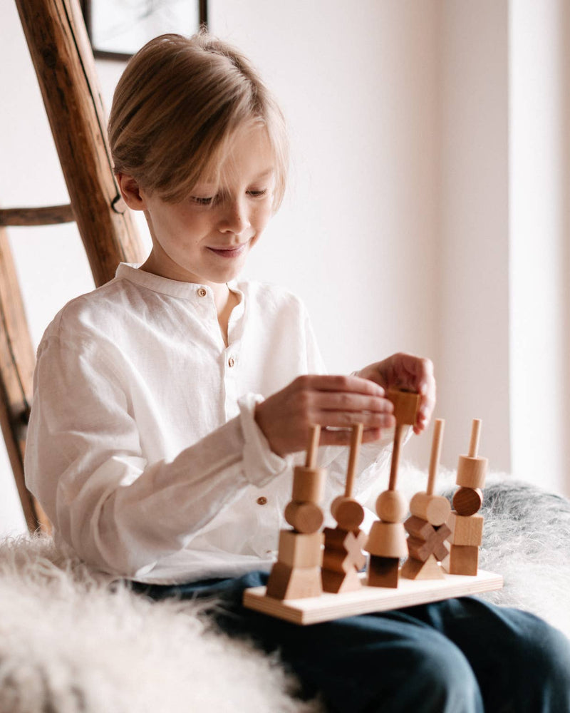 Stacking Montessori Toy Natural