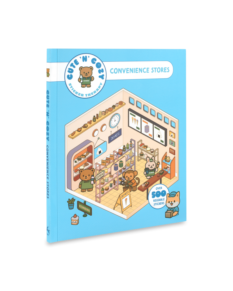 Cute 'n' Cozy Sticker Therapy: Convenience Stores (Cute 'n' Cozy Sticker Therapy Series)