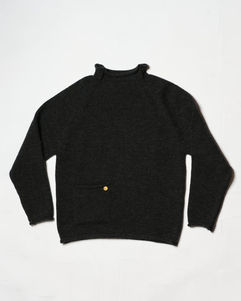 Fisherman Sweater, Charcoal