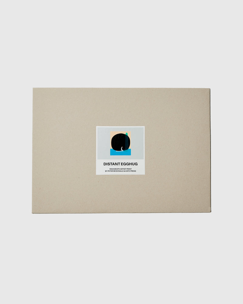 Black Egghug Print by Peter McDonald