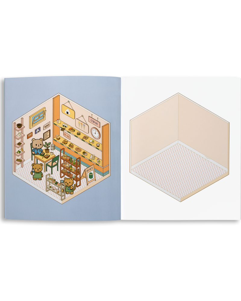 Cute 'n' Cozy Sticker Therapy: Convenience Stores (Cute 'n' Cozy Sticker Therapy Series)