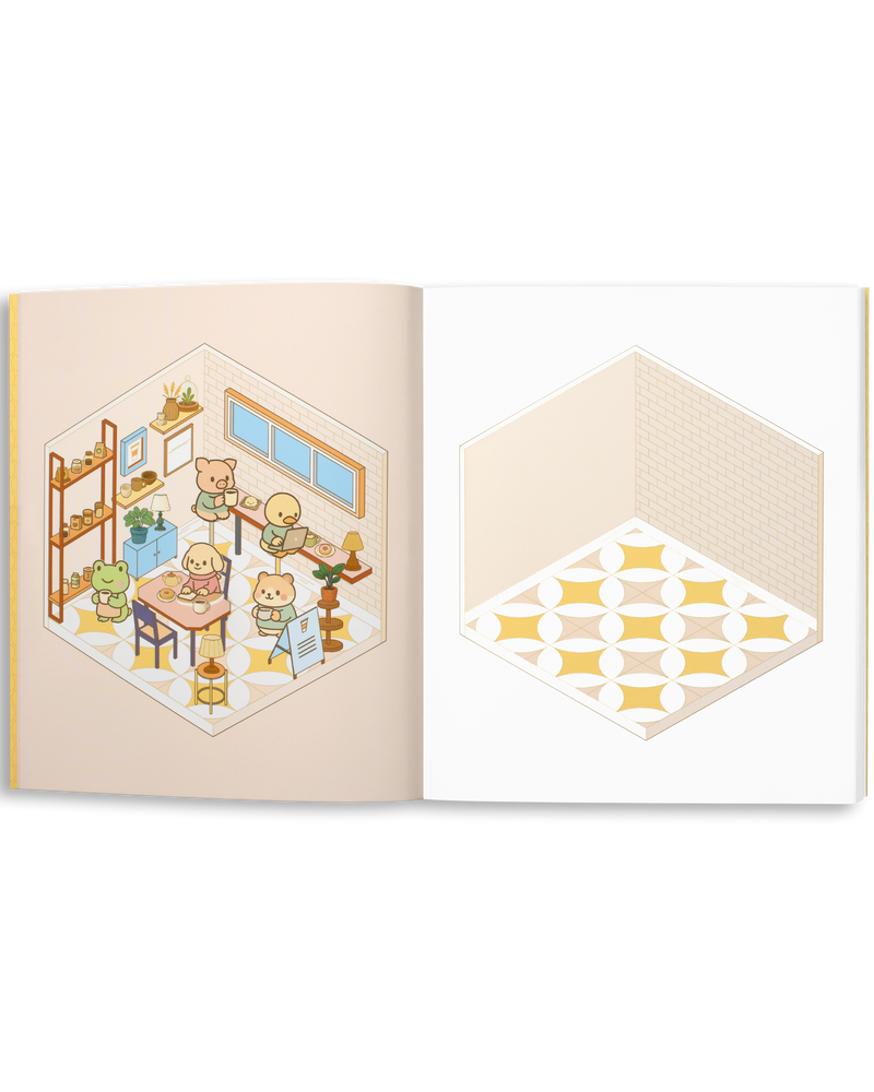Cute 'n' Cozy Sticker Therapy: Coffee Shops (Cute 'n' Cozy Sticker Therapy Series)