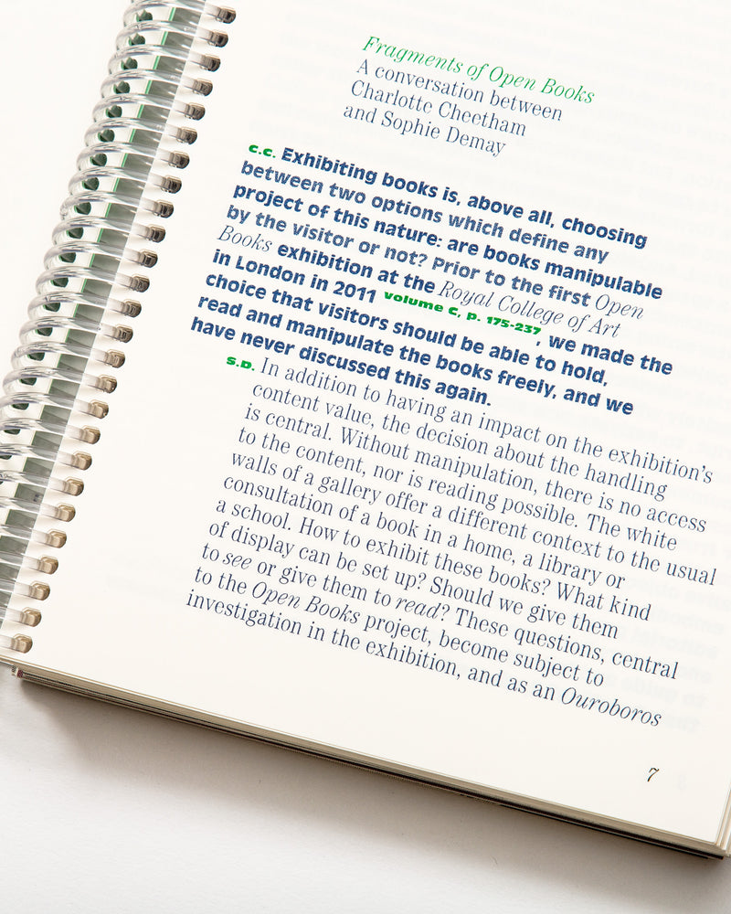 Open Books Volume A – E