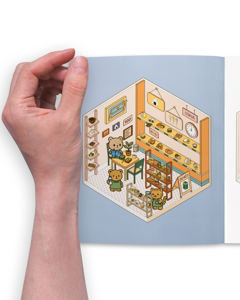 Cute 'n' Cozy Sticker Therapy: Convenience Stores (Cute 'n' Cozy Sticker Therapy Series)