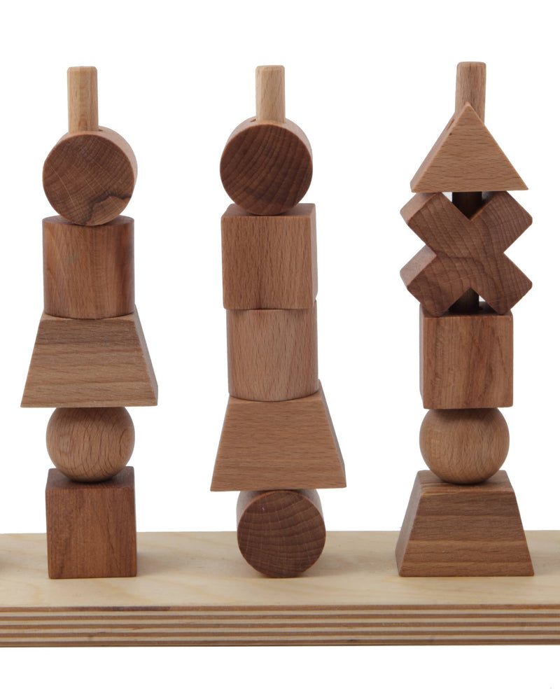 Stacking Montessori Toy Natural